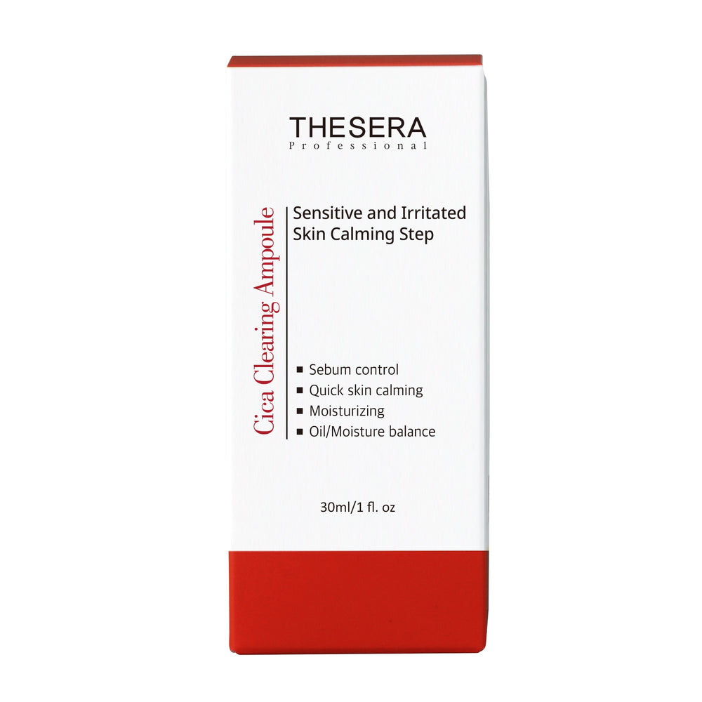 THESERA Cica Valomoji ampulė, 30 ml – pakuotė su buteliuku
